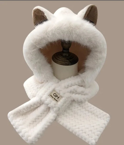 Autumn And Winter Cute Furry Fox Ear Hat