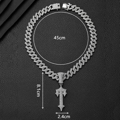 Men’s Hip Hop Sword Pendant Necklace