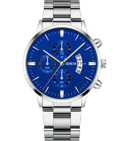 Men's Classic Triple Dial Quartz Watch