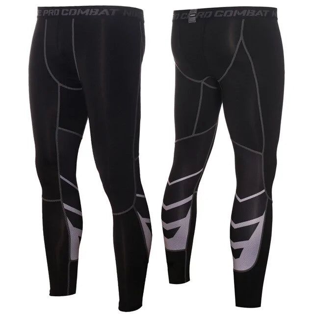 Men's Pro Compression Running Tights: Hot Yoga Pants for Gym & Basketball