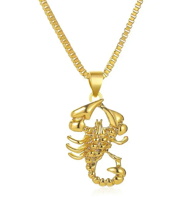 Gold Scorpion Necklace